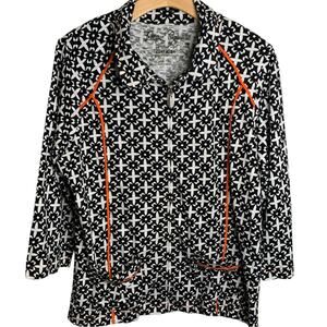 Onque Casuals Jacket Women's Size Large Full Zip Soft Athleisure Pockets Kawaii